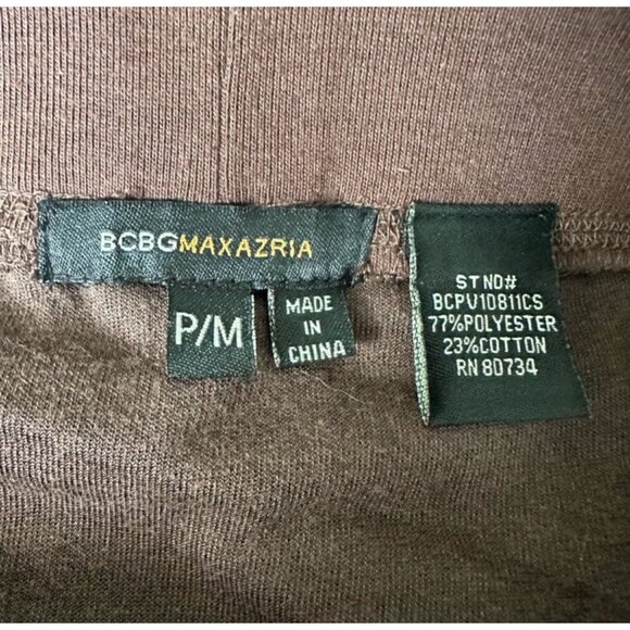 BCBGMaxAzria Brown Velvet & Lace Skirt P/M - Picture 3 of 3